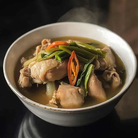 Sinigang na Manok (Chicken in Sour Soup) .